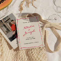 Hand geschreven getrokken retro grillige foto brui