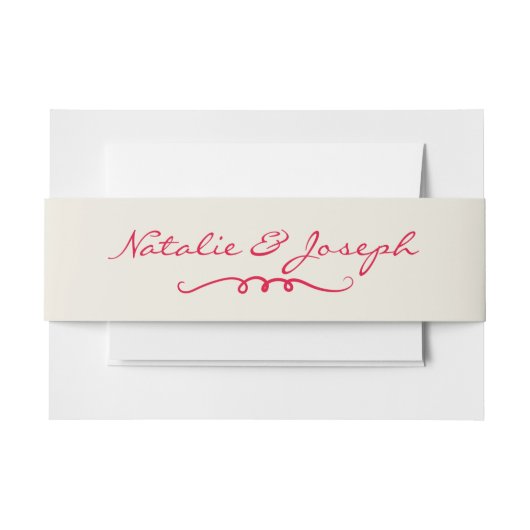 Hand geschreven getrokken retro grillige leuke bru uitnodigingen wikkel (Voorkant Voorbeeld)