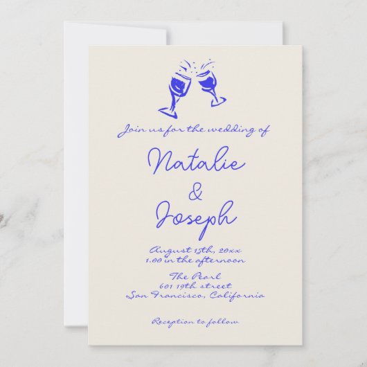 Hand geschreven getrokken retro plezier eigenzinni kaart (Voorkant)