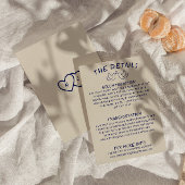 Hand geschreven getrokken retro unieke bruiloft de informatiekaartje