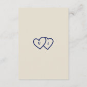 Hand geschreven getrokken retro unieke bruiloft de informatiekaartje (Achterkant)