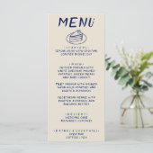 Hand geschreven getrokken retro vet moderne boho b menu (Staand voorkant)