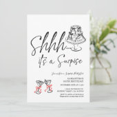 Hand geschreven Het is een verrassingstaart verjaa Kaart (Staand voorkant)