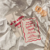 Hand-geschreven Kleurrijke grillige Retro Bold Bru Kaart