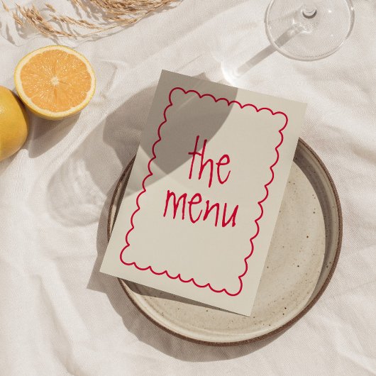 Hand-geschreven kleurrijke heldere funky moderne b menu