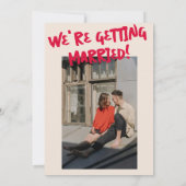 Hand geschreven Kleurrijke Heldere Vette Moderne V Kaart (Achterkant)