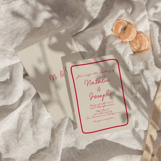 Hand-geschreven kleurrijke retro heldere unieke br kaart