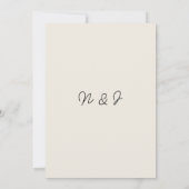 Hand-geschreven Kleurrijke Retro Leuk Unieke Bruil Kaart (Achterkant)