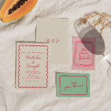 Hand-geschreven Kleurrijke Retro Leuk Unieke Bruil