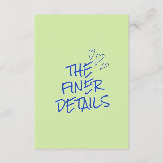 Hand geschreven kleurrijke retro moderne bruiloft  informatiekaartje (Achterkant)