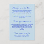 Hand geschreven kleurrijke retro moderne bruiloft informatiekaartje (Voorkant)