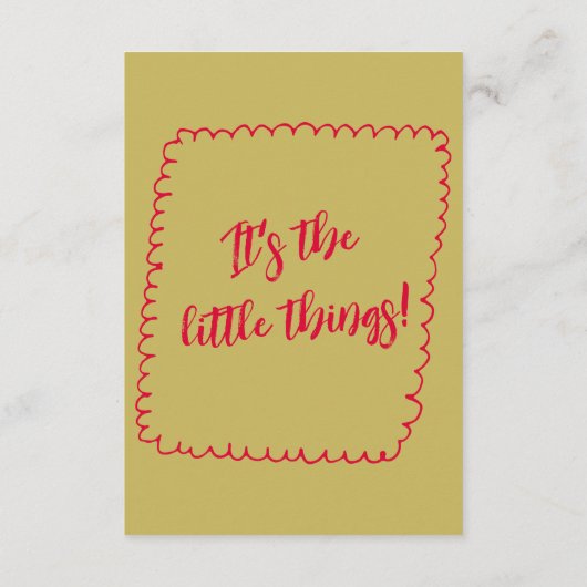 Hand-geschreven kleurrijke retro moderne bruiloft  informatiekaartje (Achterkant)