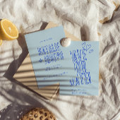 Hand geschreven kleurrijke retro unieke moderne br save the date