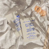 Hand-geschreven Kleurrijke Retro Vette Unieke Brui Kaart