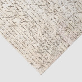  Hand Geschreven Letter Script Kaart Decoupage Tissuepapier (Detail)