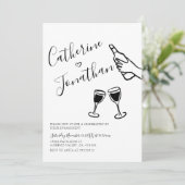  hand geschreven neutrale engagementspartij kaart (Staand voorkant)