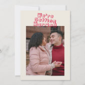 Hand-geschreven Retro Kleurrijke Moderne Vette Bru Kaart (Achterkant)