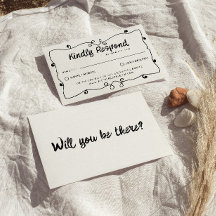 Hand geschreven Retro Unique Lijst Modern Wedding