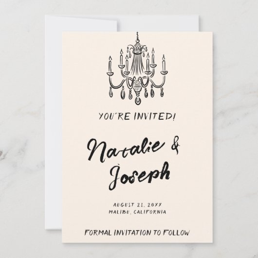 hand geschreven unieke foto bruiloft save the date (Achterkant)