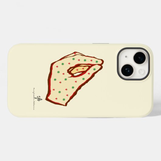 Hand Gesture Strawberry-Kiwi Pizza Case-Mate iPhone Case (Achterkant (horizontaal))