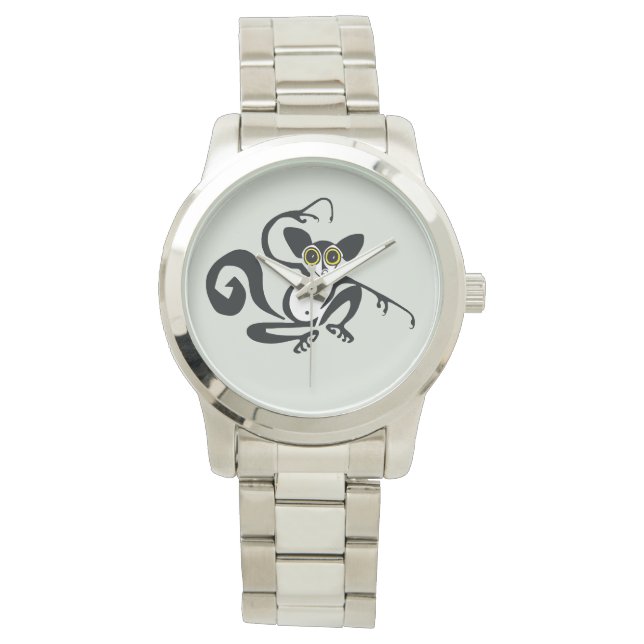 Hand getekend - AYE-AYE - Lemur - Wildlife - Horloge (Voorkant)