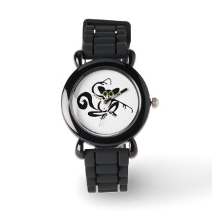 Hand getekend - AYE-AYE - Madagaskar - Primaat Horloge