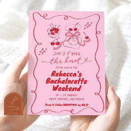 Hand getekend binden van de knoop Martini Bachelor Kaart