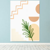 Hand getekend Boho Wall Art #1 Canvas Afdruk (Insitu (Houten vloer))