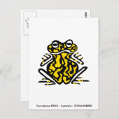 Hand getekend -Corroboree FROG - Natuur -Amfibie Briefkaart (Voorkant / Achterkant)