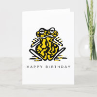 Hand getekend - Corroboree Frog - Wildlife kaart