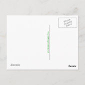 Hand getekend - CROCODILE -Conservation -Reptile- Briefkaart (Achterkant)