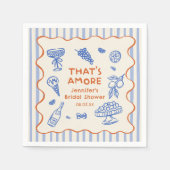 Hand getekend, dat is nog een Italiaans Vrijgezell Servet (Voorkant)