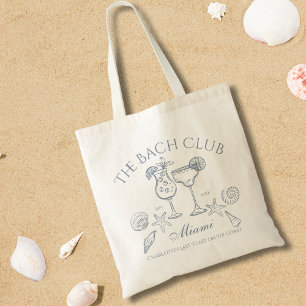 Hand Getekend De Bach Club Kust Bachelorette Tote Bag