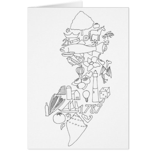 Hand getekend Dit is Jersey wenskaart (Voorkant)