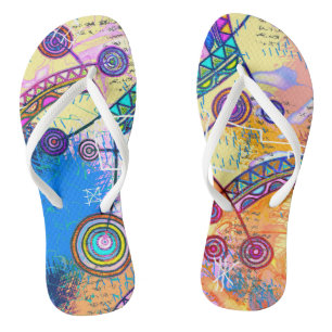 Hand getekend door EDDArt - Droom Schaal 1 Teenslippers
