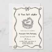 Hand getekend een klein beetje ouder eigenzinnig v kaart (Voorkant)