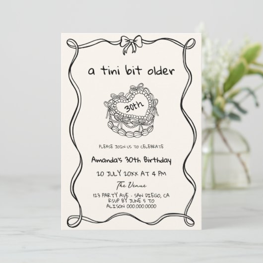 Hand getekend een klein beetje ouder eigenzinnig v kaart (Staand voorkant)