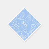 Hand getekend Elke Leeftijd Verjaardagsfeest Ballo Servet (Hoek)