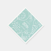 Hand getekend Elke Leeftijd Verjaardagsfeest Paste Servet (Hoek)