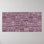  hand getekend  etnische stijl naadloze P Poster (Voorkant)