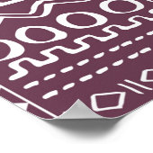  hand getekend  etnische stijl naadloze P Poster (Hoek)