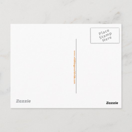 Hand getekend - FERRET - Behoud -Natuur- Briefkaart (Achterkant)