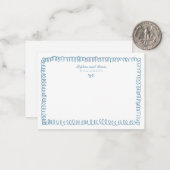 Hand getekend Frans Blauw grillig paar briefpapier Notitiekaartje (Voorkant / Achterkant in situ)