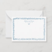 Hand getekend Frans Blauw grillig paar briefpapier Notitiekaartje (Voorkant)