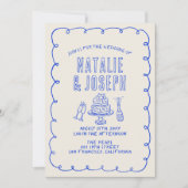 Hand getekend geschreven eigenzinnige alles in één kaart (Voorkant)