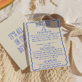 Hand getekend geschreven eigenzinnige krabbel brui informatiekaartje