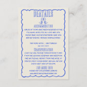 Hand getekend geschreven eigenzinnige krabbel brui informatiekaartje (Voorkant)