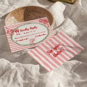 Hand getekend Geschreven geschilderd eigenzinnige  RSVP Kaartje