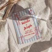 Hand getekend geschreven kleurrijke eigenzinnige l save the date