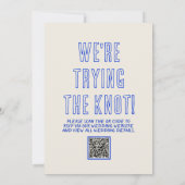 Hand getekend geschreven krabbel eigenzinnige QR-c Kaart (Achterkant)